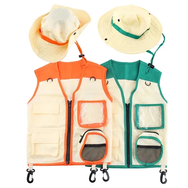 Child Outdoor Exploration Set w/ Vest & Hat - Child Outdoor Exploration Set w/ Vest & Hat - Image 1 of 3