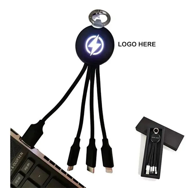 3 in 1 Multi USB Charger Charging Cable Cord - 3 in 1 Multi USB Charger Charging Cable Cord - Image 0 of 4