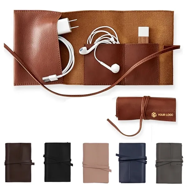 Portable travel electronic accessory cord organizer case - Portable travel electronic accessory cord organizer case - Image 0 of 4