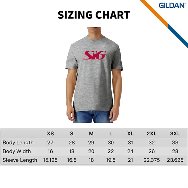 Gildan® 4.45 OZ. Unisex Light Cotton T-Shirt - Gildan® 4.45 OZ. Unisex Light Cotton T-Shirt - Image 2 of 5