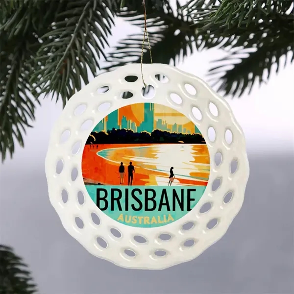 Lace Style Full Color Ceramic Ornaments - Lace Style Full Color Ceramic Ornaments - Image 0 of 9