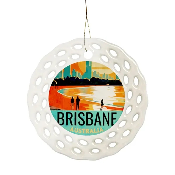 Lace Style Full Color Ceramic Ornaments - Lace Style Full Color Ceramic Ornaments - Image 3 of 9