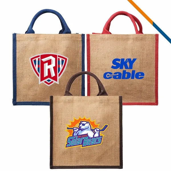 Mocho Jute Tote Bag - Mocho Jute Tote Bag - Image 0 of 5