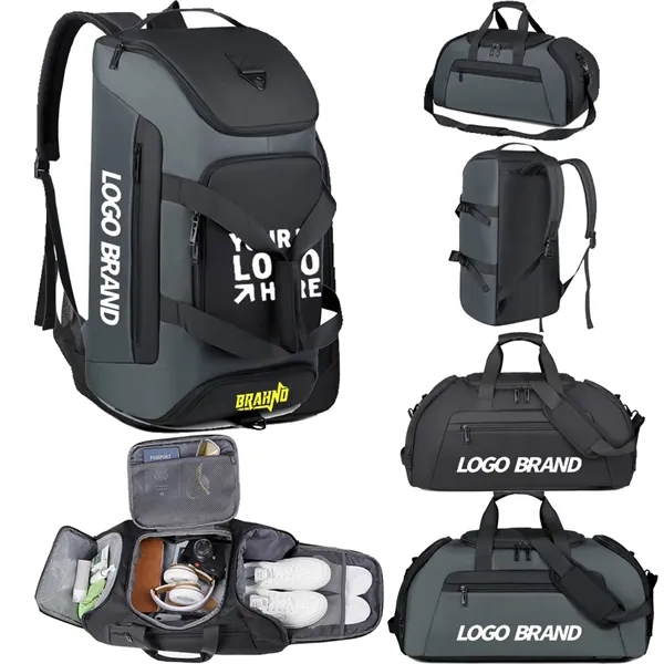 Large Capacity Travel Backpack Gym Duffel Sports Bag - Large Capacity Travel Backpack Gym Duffel Sports Bag - Image 0 of 3