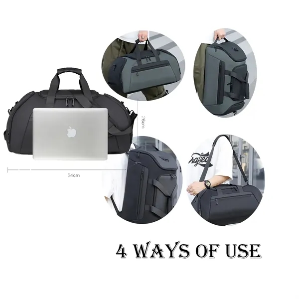 Large Capacity Travel Backpack Gym Duffel Sports Bag - Large Capacity Travel Backpack Gym Duffel Sports Bag - Image 3 of 3
