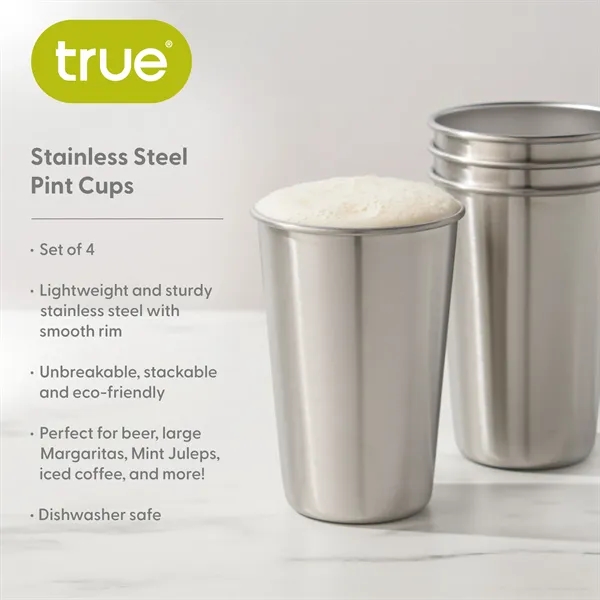 True® Stainless Steel Pint Cup - True® Stainless Steel Pint Cup - Image 4 of 8