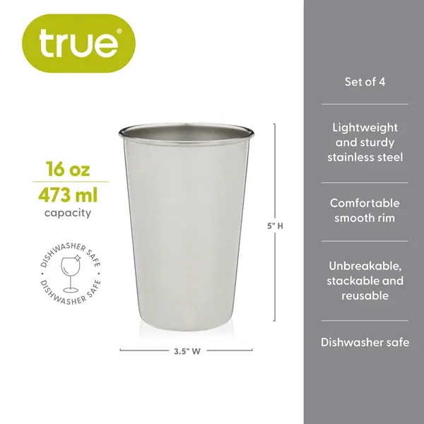 True® Stainless Steel Pint Cup - True® Stainless Steel Pint Cup - Image 5 of 8