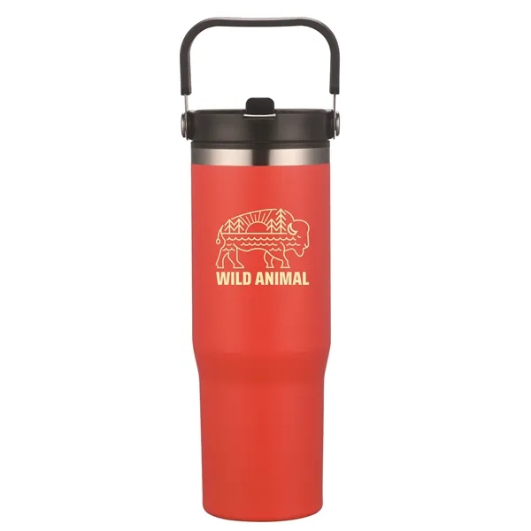 30 oz Double Wall Tumbler with Carrier - 30 oz Double Wall Tumbler with Carrier - Image 0 of 15