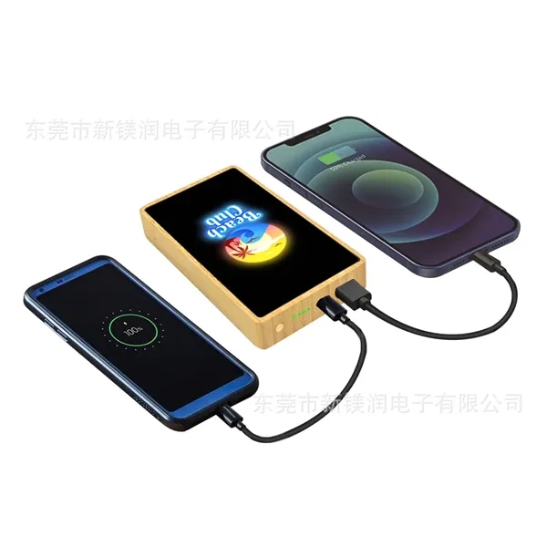 22.5W Bamboo Fast Charging Power Bank - 22.5W Bamboo Fast Charging Power Bank - Image 0 of 1
