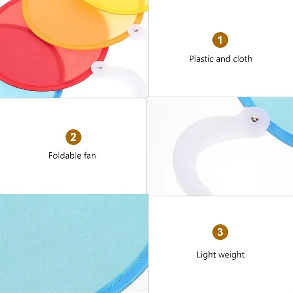 Polyester Folding Foldable Fan Flying Disc Flyer - Polyester Folding Foldable Fan Flying Disc Flyer - Image 3 of 5