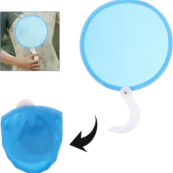 Polyester Folding Foldable Fan Flying Disc Flyer - Polyester Folding Foldable Fan Flying Disc Flyer - Image 4 of 5