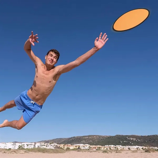 Round Polyester Folding Foldable Fan Flying Disc Flyer - Round Polyester Folding Foldable Fan Flying Disc Flyer - Image 6 of 9