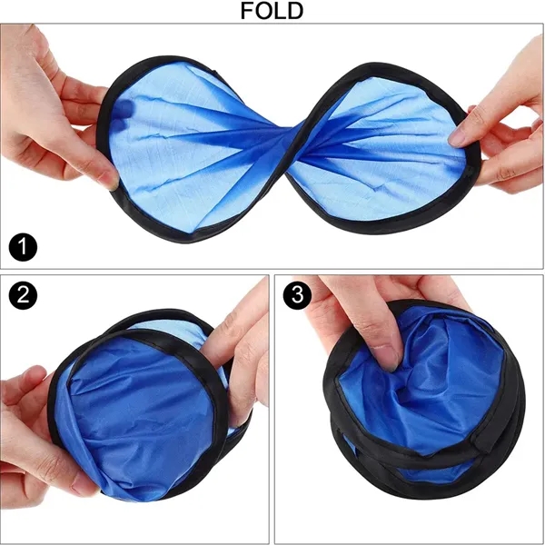 Round Polyester Folding Foldable Fan Flying Disc Flyer - Round Polyester Folding Foldable Fan Flying Disc Flyer - Image 9 of 9