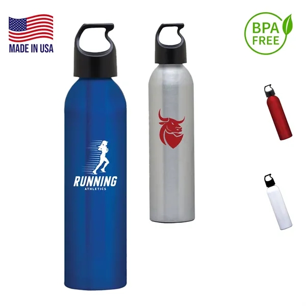 USA Made 24 oz. BPA free Aluminum sports bottles - USA Made 24 oz. BPA free Aluminum sports bottles - Image 0 of 4