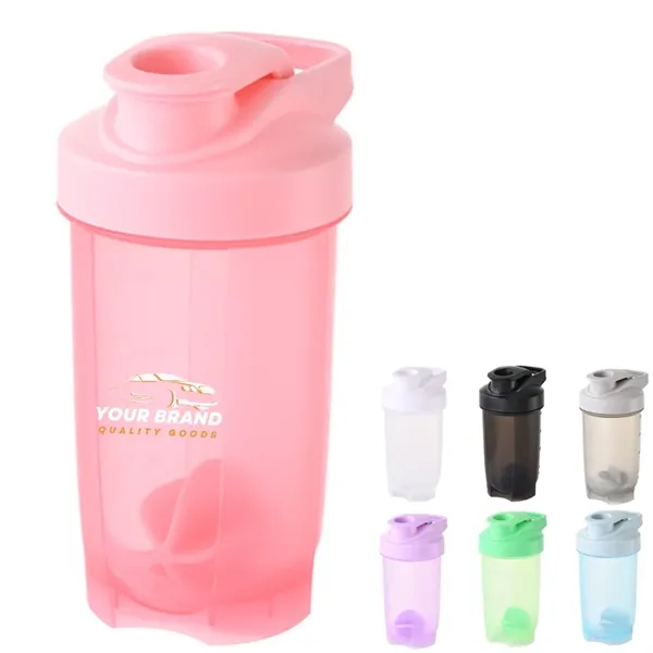 14oz Outdoor Sports And Fitness Plastic Shaker Bottle Cups - 14oz Outdoor Sports And Fitness Plastic Shaker Bottle Cups - Image 0 of 5