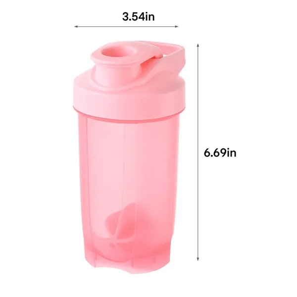 14oz Outdoor Sports And Fitness Plastic Shaker Bottle Cups - 14oz Outdoor Sports And Fitness Plastic Shaker Bottle Cups - Image 1 of 5