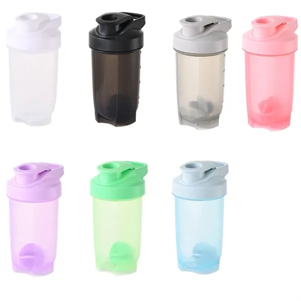 14oz Outdoor Sports And Fitness Plastic Shaker Bottle Cups - 14oz Outdoor Sports And Fitness Plastic Shaker Bottle Cups - Image 5 of 5