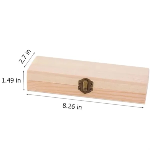 Handmade Educational Painted Student Solid Wood Pencil Case - Handmade Educational Painted Student Solid Wood Pencil Case - Image 1 of 4