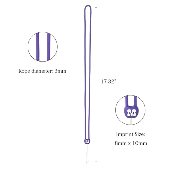 Silicone Rope Lanyard for Phone - Silicone Rope Lanyard for Phone - Image 3 of 33