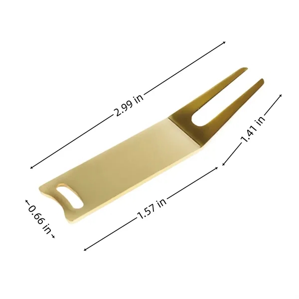 Metal Rectangle Golf Divot Tool For Repair And Maintenance - Metal Rectangle Golf Divot Tool For Repair And Maintenance - Image 1 of 5