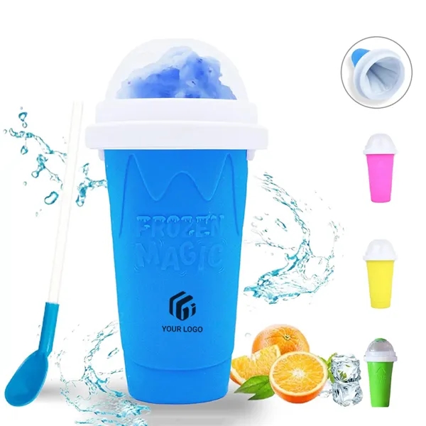 DIY juices ice cream cooling silicone slushy maker cup - DIY juices ice cream cooling silicone slushy maker cup - Image 0 of 4