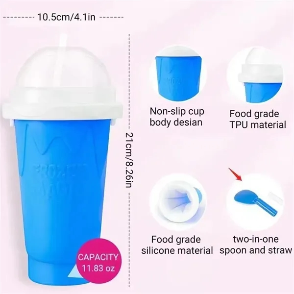 DIY juices ice cream cooling silicone slushy maker cup - DIY juices ice cream cooling silicone slushy maker cup - Image 1 of 4