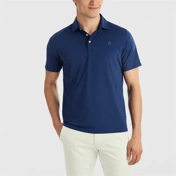 B. Draddy Men's Sport Ryan Solid Jersey Polo