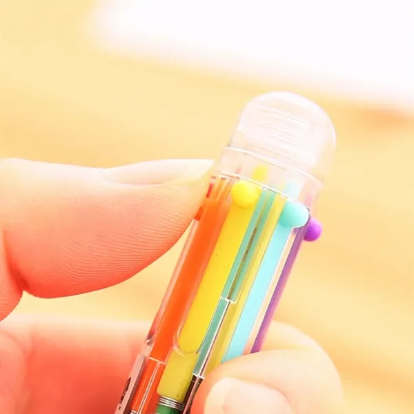 Office school 6-in-1 multicolor retractable ballpoint pen - Office school 6-in-1 multicolor retractable ballpoint pen - Image 3 of 4