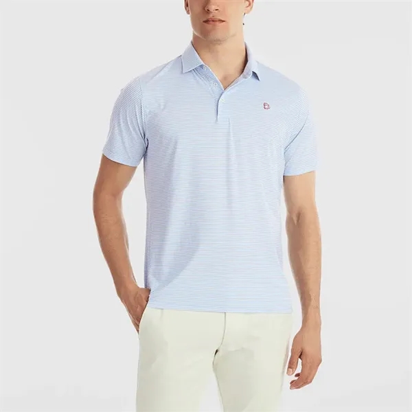 B. Draddy Men's Sport Jimmy Stripe Jersey Polo