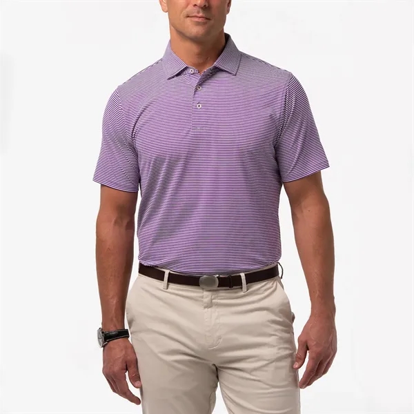 B. Draddy Men's Sport Jimmy Stripe Jersey Polo