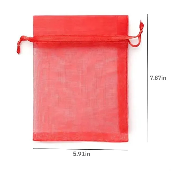 Custom Organza Drawstring Gift Bag - Custom Organza Drawstring Gift Bag - Image 1 of 4