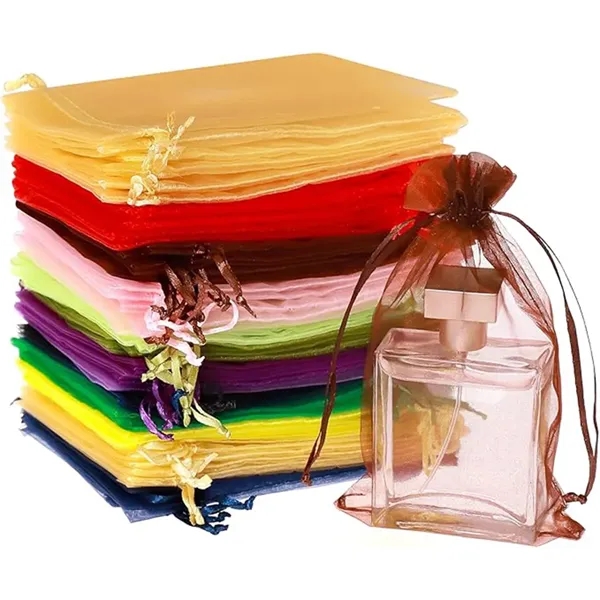 Custom Organza Drawstring Gift Bag - Custom Organza Drawstring Gift Bag - Image 3 of 4