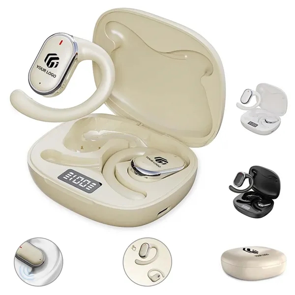 Wireless earbuds open ear bluetooth headphones with display - Wireless earbuds open ear bluetooth headphones with display - Image 0 of 4