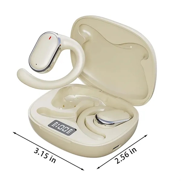 Wireless earbuds open ear bluetooth headphones with display - Wireless earbuds open ear bluetooth headphones with display - Image 1 of 4
