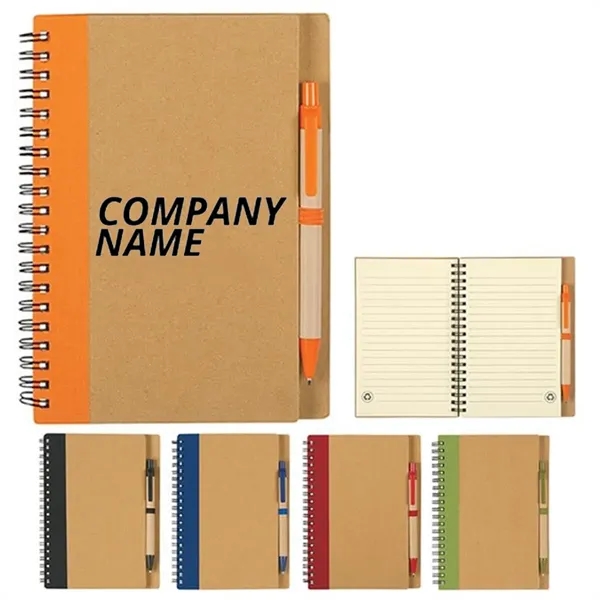 Spiral Notebook with Black Ink Pen - Spiral Notebook with Black Ink Pen - Image 0 of 2