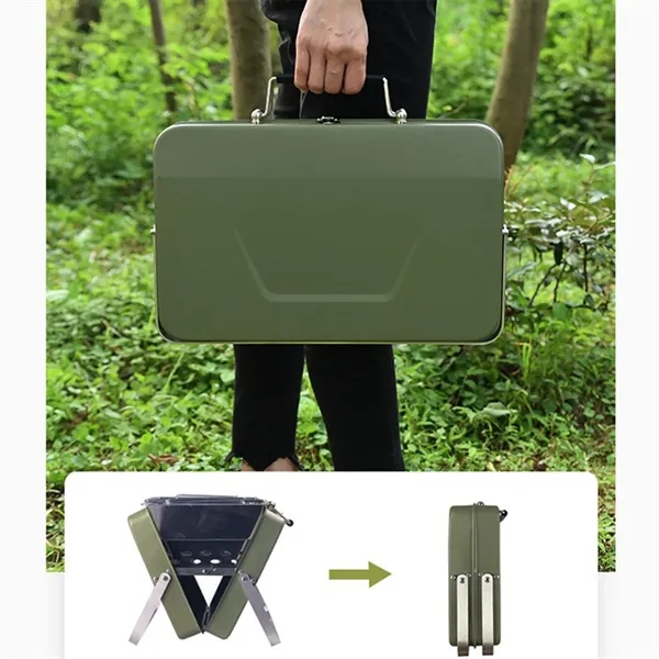 Household outdoor folding barbecue stove tabletop grill - Household outdoor folding barbecue stove tabletop grill - Image 3 of 4