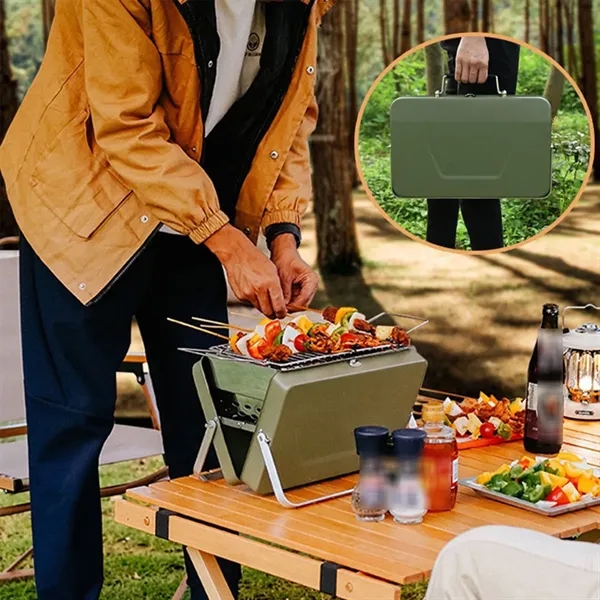 Household outdoor folding barbecue stove tabletop grill - Household outdoor folding barbecue stove tabletop grill - Image 4 of 4