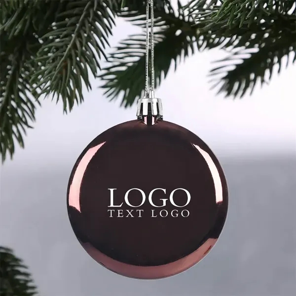 Shatter Resistant Flat Round Holiday Christmas Ornament - Shatter Resistant Flat Round Holiday Christmas Ornament - Image 0 of 6