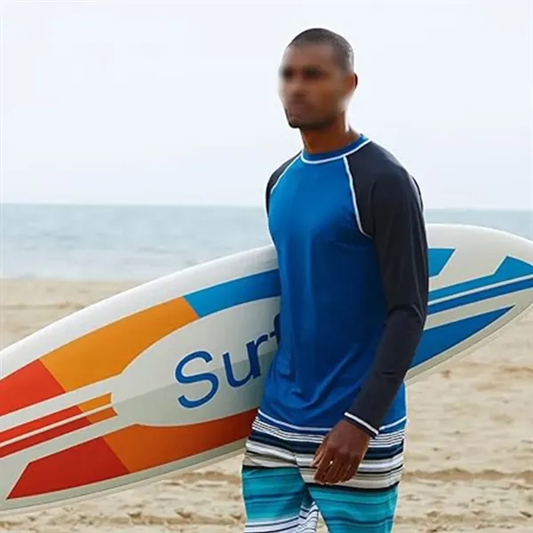 Swim beach long sleeve fishing sun shirts men rash guard - Swim beach long sleeve fishing sun shirts men rash guard - Image 4 of 4