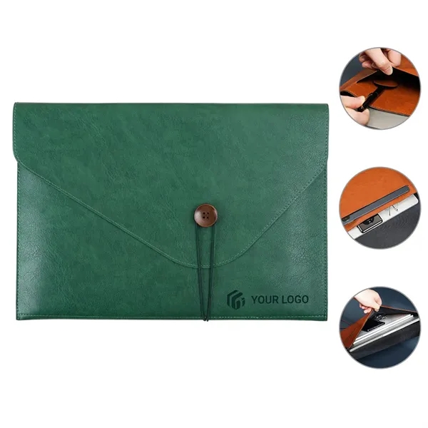 Leather file folder document holder waterproof portfolio - Leather file folder document holder waterproof portfolio - Image 0 of 4