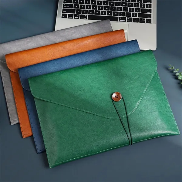 Leather file folder document holder waterproof portfolio - Leather file folder document holder waterproof portfolio - Image 4 of 4