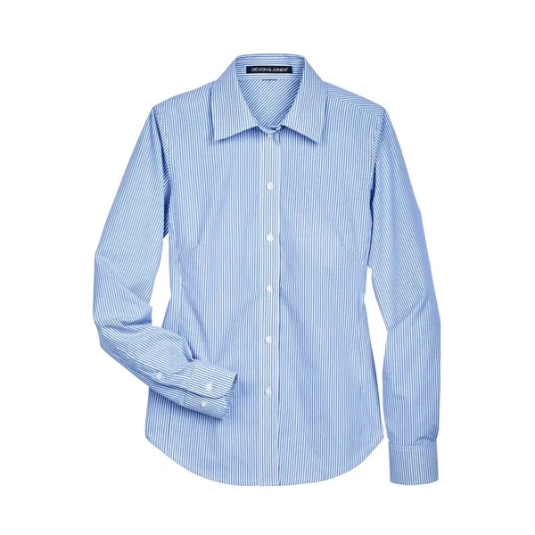 Devon & Jones Women's Crown Collection® Banker Stripe Wov... - Devon & Jones Women's Crown Collection® Banker Stripe Wov... - Image 7 of 15