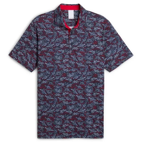 PUMA® Volition Jet Lines UPF 40+ Men's Game Golf Polo Shirt - PUMA® Volition Jet Lines UPF 40+ Men's Game Golf Polo Shirt - Image 1 of 2