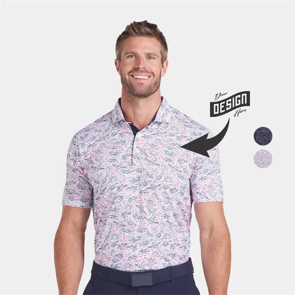 PUMA® Volition Jet Lines UPF 40+ Men's Game Golf Polo Shirt - PUMA® Volition Jet Lines UPF 40+ Men's Game Golf Polo Shirt - Image 0 of 2