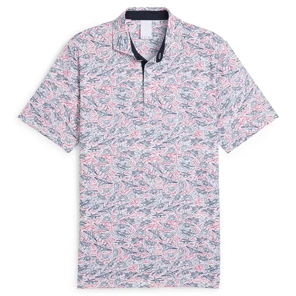 PUMA® Volition Jet Lines UPF 40+ Men's Game Golf Polo Shirt - PUMA® Volition Jet Lines UPF 40+ Men's Game Golf Polo Shirt - Image 2 of 2