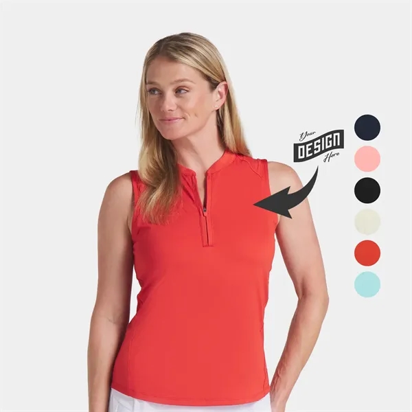 PUMA® Aerlon Mock Women's Quarter-Zip Golf Polo Shirt - PUMA® Aerlon Mock Women's Quarter-Zip Golf Polo Shirt - Image 0 of 8