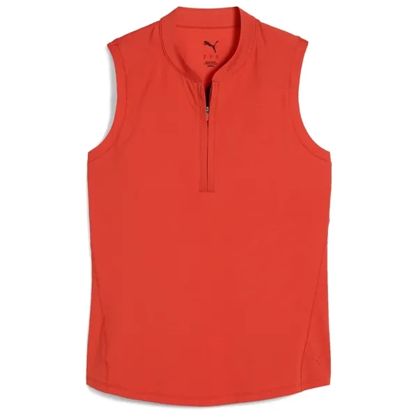 PUMA® Aerlon Mock Women's Quarter-Zip Golf Polo Shirt - PUMA® Aerlon Mock Women's Quarter-Zip Golf Polo Shirt - Image 6 of 8