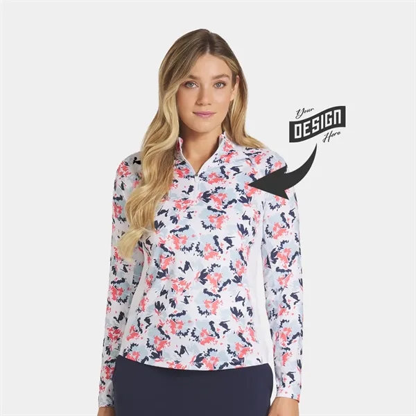 PUMA® YouV Borrego UPF 50+ Women's Golf Quarter Zip - PUMA® YouV Borrego UPF 50+ Women's Golf Quarter Zip - Image 0 of 3