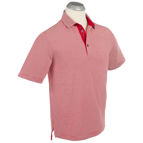 Bobby Jones Men's Performance Jersey Mini Feed-Stripe Polo - Bobby Jones Men's Performance Jersey Mini Feed-Stripe Polo - Image 2 of 7