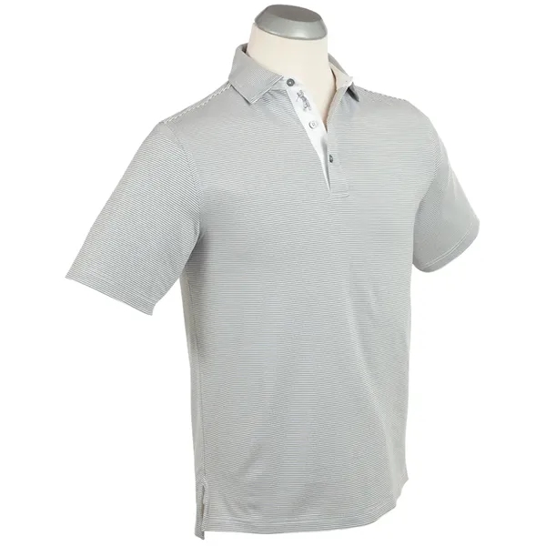 Bobby Jones Men's Performance Jersey Mini Feed-Stripe Polo - Bobby Jones Men's Performance Jersey Mini Feed-Stripe Polo - Image 4 of 7